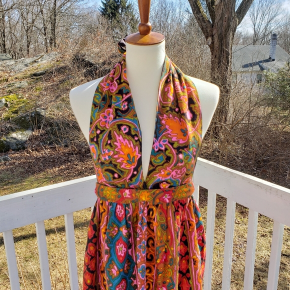 Vintage Dresses & Skirts - Vintage 70s Bralette Skirt Bohemian Set